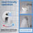 Modern 6" Brushed Nickel Complete Shower Combo Set, 5 Functions Solid Brass Shower Set with Rough-in Valve-89748551