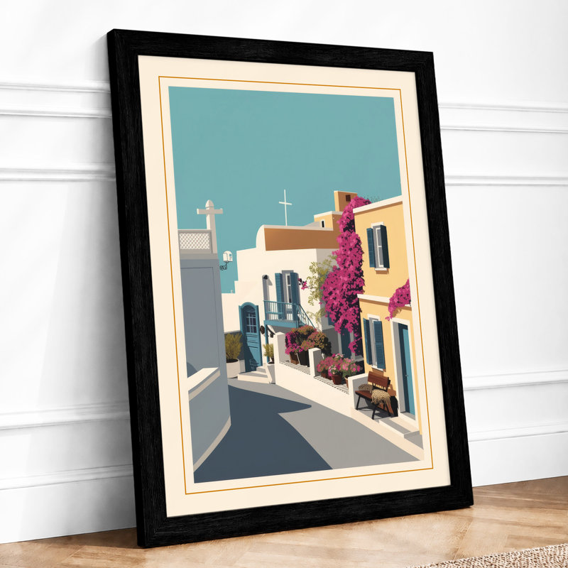 Mediterranean Shadows Coastal - Print, Black, A4 - 29.7 x 21.0 cm