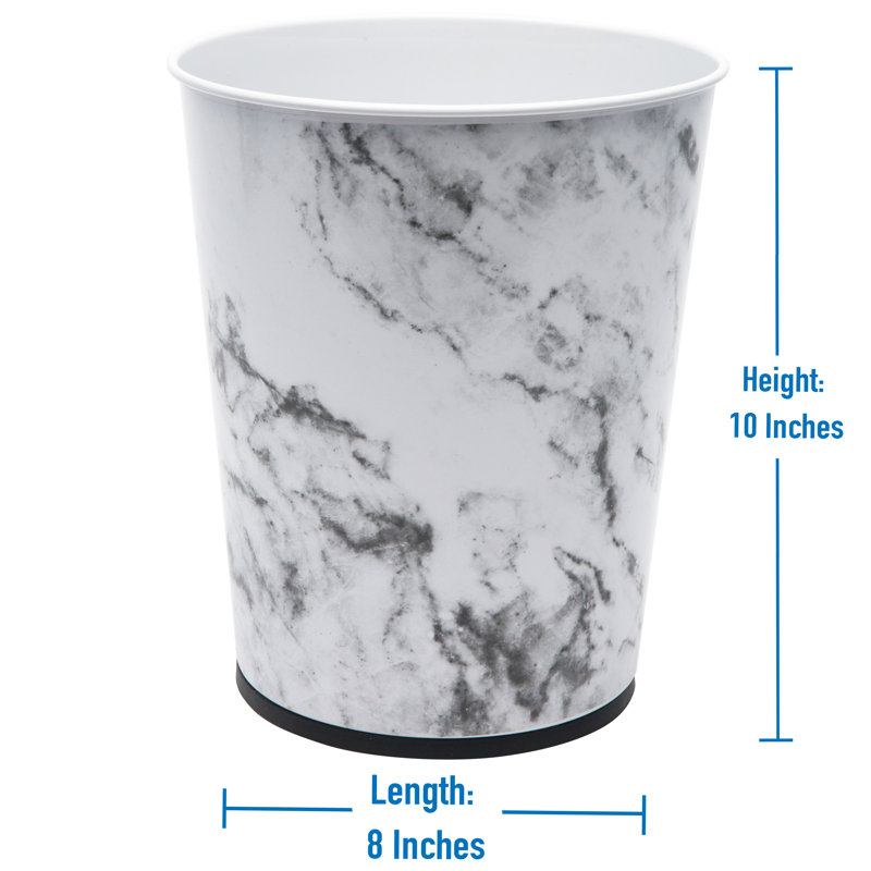 Plastic Open Waste Basket - 1.3 Gallons