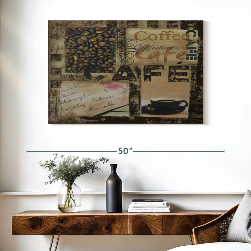 Yarlin Cafe Collage, 26" H x 39" W