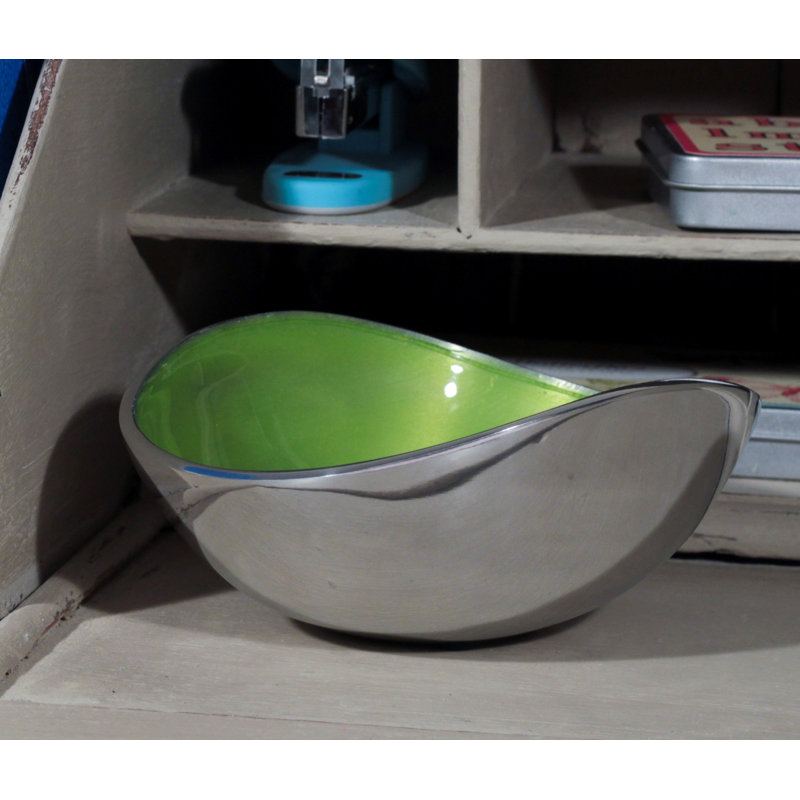 17 Stories Granton Aluminum Serving Bowl, Lime, 11cm H X 15cm W X 7cm D