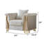 Chaise Dunleavy crème