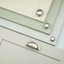Satin Nickel Cup Handle & Coordinating Knobs-126282146