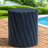 Compact Patio Tables, Mgo 16.02 Inch Modern Fluted Accent For Patio