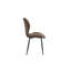 Chaises de salle à manger confortables, en tissu et en métal, rétro moderne pour la cuisine