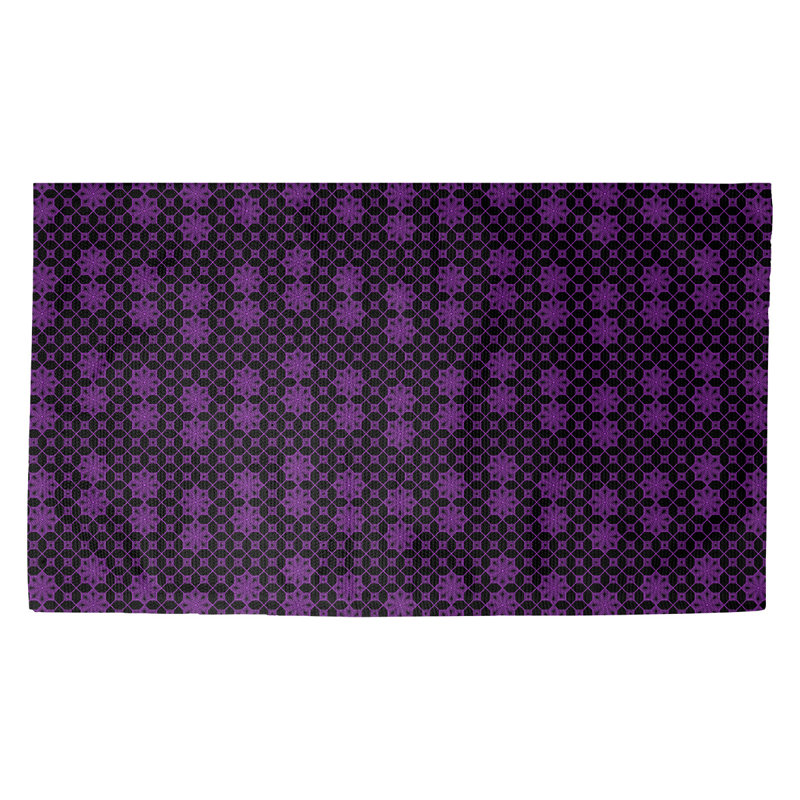 Tapis de zone noir/mauve Avicia, Rectangle 2 pi 2 po x 3 pi 4 po