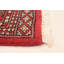 Tapis rouge en laine noué à la main de conception unique 4 pi x 6 pi 8 po Monyette New Age