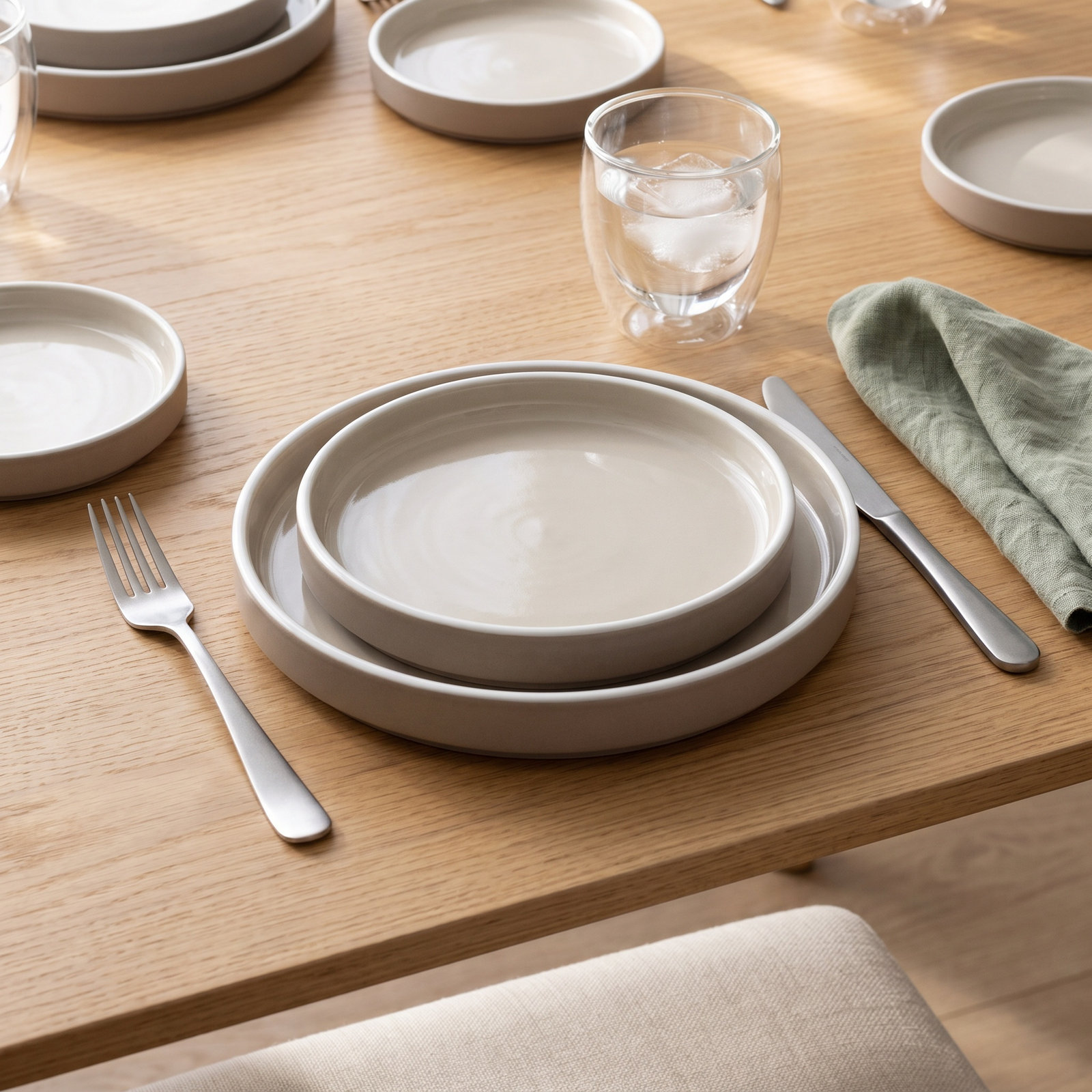 ColorTrio 6" Porcelain Appetizer Plate