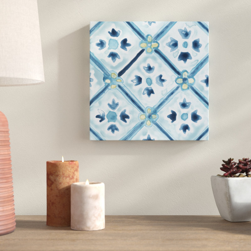 «Medallion Medley II», peinture sur toile, H 20 po x l 20 po, Toile tendue