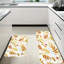 Tapis de cuisine antidérapant à motif de feuilles d'automne 2 pièces
