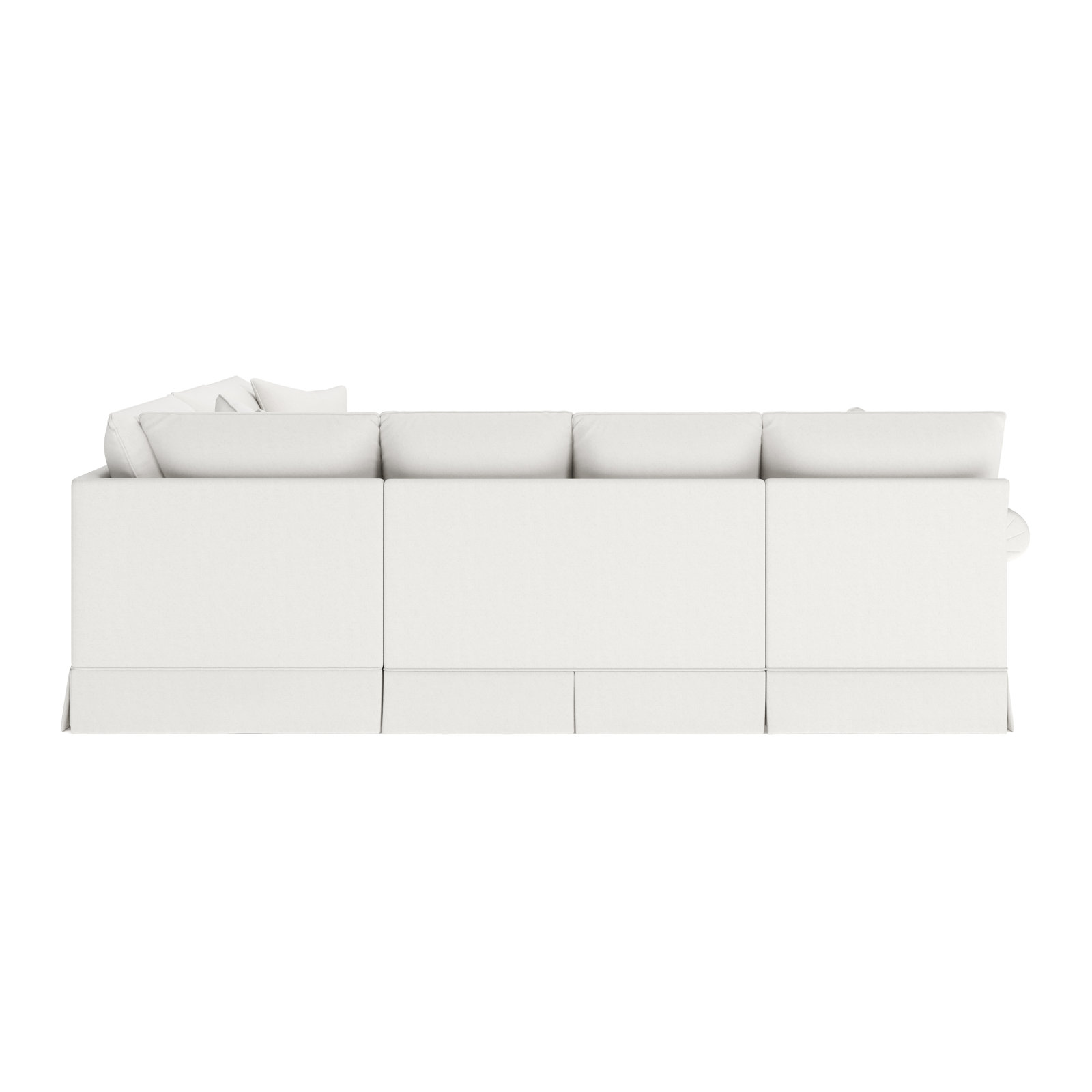Friedman Upholstered Chaise U-Sectional, Left Hand Facing, Macarena Beige