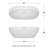 Juno 71'' x 32'' Freestanding Soaking Acrylic Bathtub-40171740