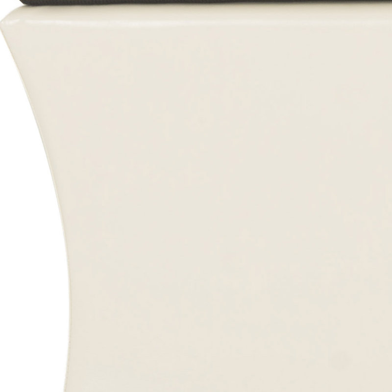 Beige Linen Transitional Storage Bench with Black Legs