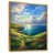 Toile avec cadre flottant or