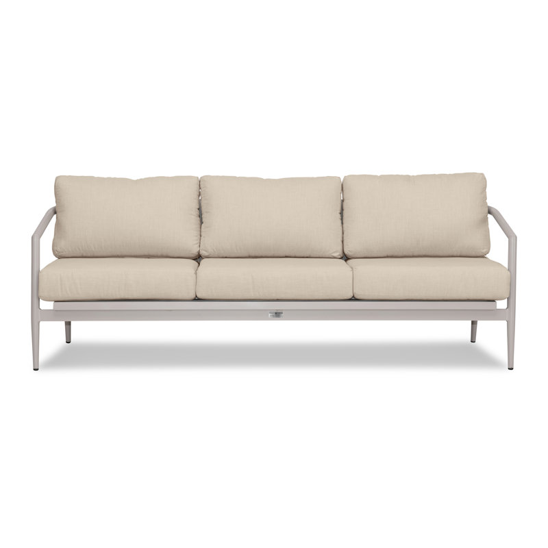 Outdoor 3 - Seat Patio Sofa, Canvas Natural Sunbrella® Canvas, Urban Stone