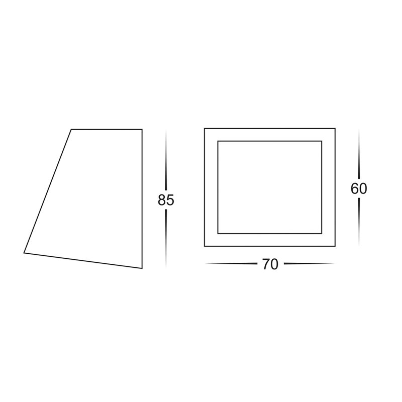 Medena Integrated LED Outdoor Flush Mount, Black