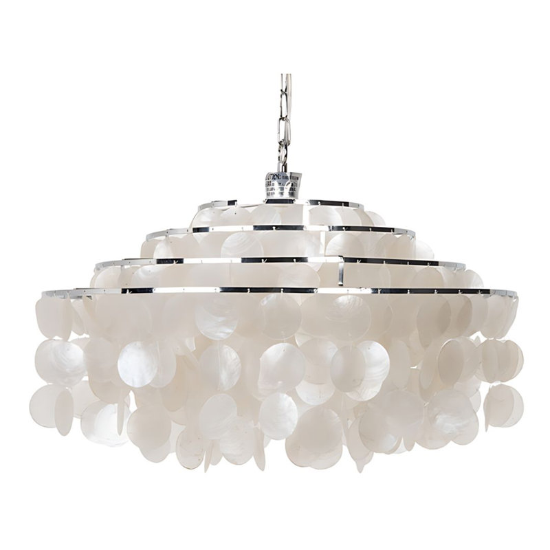 Luminaire suspendu en dôme naturel à 1 lumière Etting