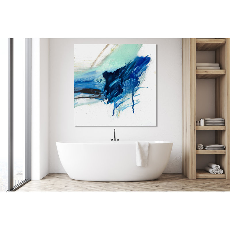 Stalagmite On Giclee Canvas Hand Embellished Art, 13.5" H x 13.5" W x 1.75" D, Brown Framed Canvas