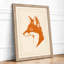 Fox Profile Graphic Art - Framed Print-964085634-964085637
