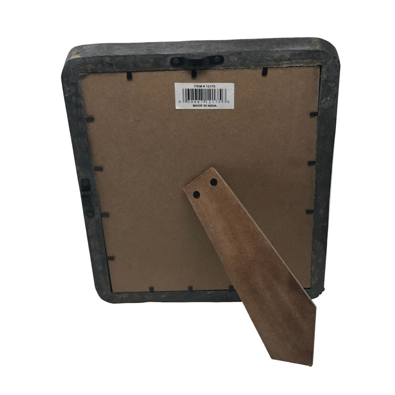 Cadre photo Elipse 8 x 10 - gris délavé, H 11,5 po x l 9,5 po x P 1,5 po, Gris délavé