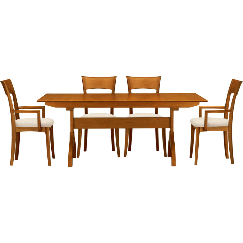 Sarah 5 - Piece Dining Set, Autumn Cherry, Sterling Fabric