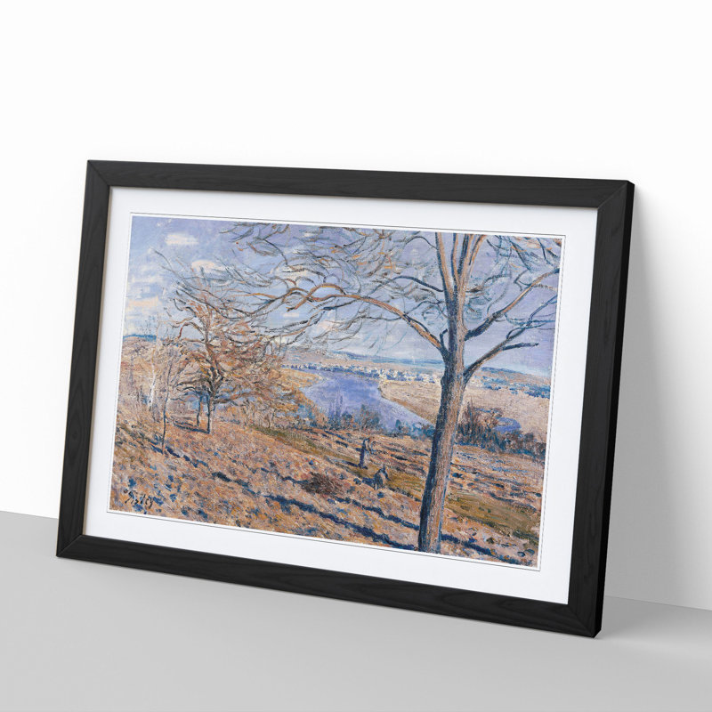 Autumn Effect by Alfred Sisley - Picture Frame Graphic Art, 48cm H x 65cm W x 2cm D, Black Framed