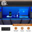 Cadres de lit double avec tête de lit avec rangement et 2 grands tiroirs, lit de jeu avec lumières RVB et station de charge, lit plateforme tapissier en cuir, lit de style Esports, aucun sommier nécessaire, noir-1991477648-1986831840