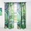 Rideau en velours vert, art abstrait fluide et luxueux vert - obscurcissant - 1 panneau-71857638