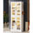 Tall Bookcase with Doors and LED Light-1949853058