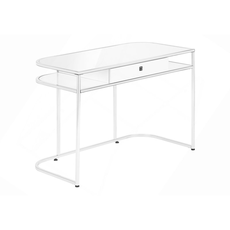 Bureau, bureau d'ordinateur, bureau personnel, ordinateur portable, tiroirs de rangement, travail, stratifié, métal, contemporain, moderne