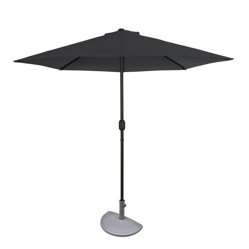 Parasol de marché 9 pi Avia, Gris ardoise