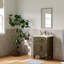 Meuble-lavabo simple 24 po avec plateau en résine, gris