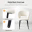 Chaise de salle à manger moderne Angel avec pieds en métal-1141754273