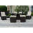 Phibbs 4 - Person Patio Dining Set Rectangular Table with Cushions Included