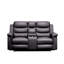 Faux Leather Reclining Sectional Symmetrical