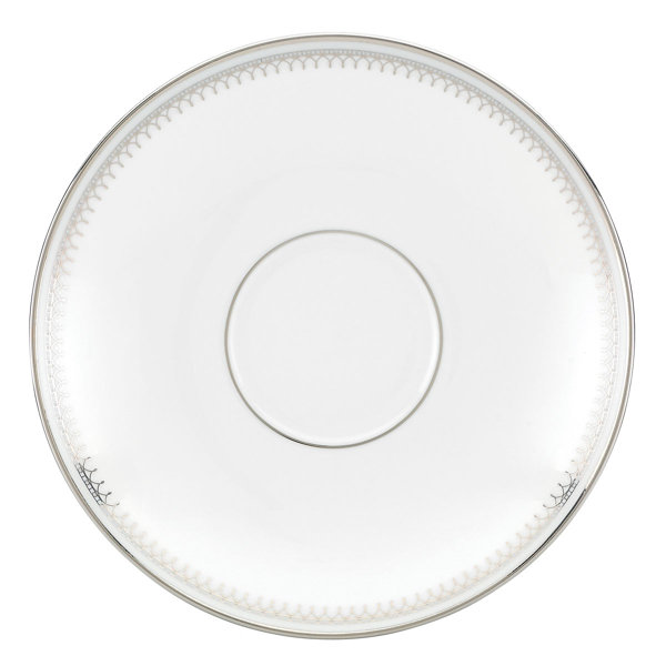 Lenox Belle Haven Tazza Da Tè Con Piede In Bone China | Accenti In Platino | Capacità 170g | Made In USA
