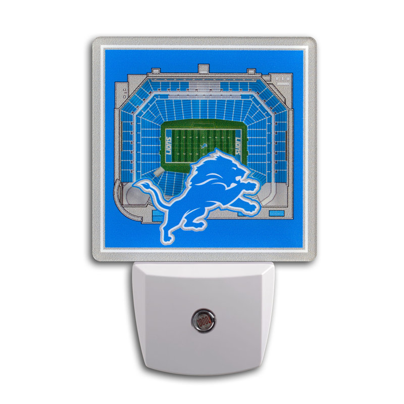 NFL Detroit Lions Stadium View Night Light