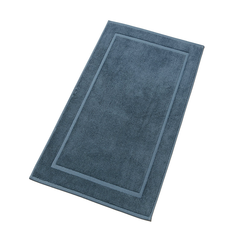 Renaissance Towelling Bath Mat, Denim
