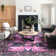 Fillender Large Oriental Floral Living Room Rug Washable Bedroom Rug Non-Slip Colorful Vintage Accent Floor Carpet For Home Decor