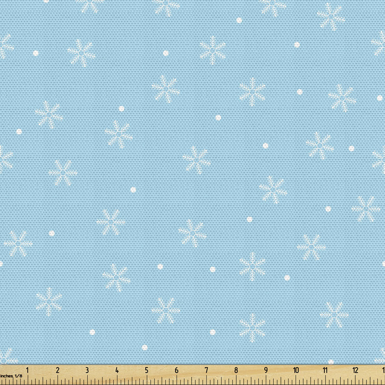 The Seasonal Aisle Aligi Soft Snowfall Fabric | Wayfair.co.uk