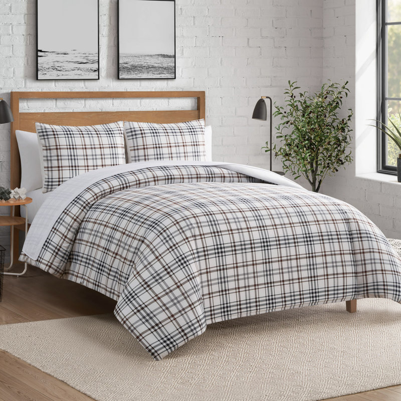 Lucky Brand Camper Plaid Comforter Sets, Twin Extra Long Comforter + 1 Twin Sham