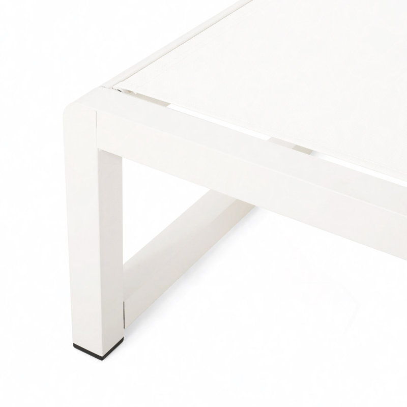 MODESTA CHAISE LOUNGE, White, White