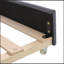 Lit simple tapissier avec rangement et lit gigogne simple, ports de chargement USB, velours français