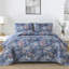 Ensemble de courtepointe 3 pièces Botanical Floral - couvre-lit toutes saisons en microfibre douce et légère-122517523-122517524