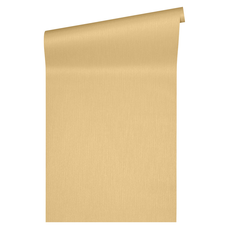 10.05m x 70cm Wallpaper Roll, Yellow/Metallic