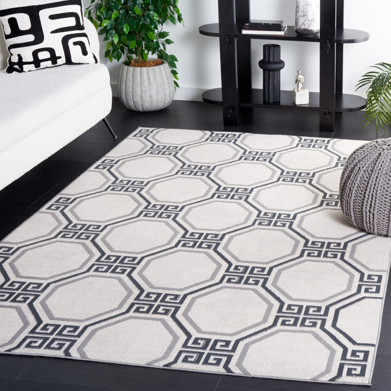 Aldeen Performance Geometric Rug, Rectangle 5'3" x 7'6"