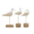 Oswestry Polystone Bird Decorative White Sculpture Set
