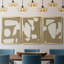 Chunky Abstract I - Ensemble de 3 reproductions d'art sur toile-69982776-69982777