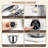 ZACME 7QT Stand Mixer Kitchen Standing Mixer with Stainless Steel Bowl,Tilt-Head Mixers Kitchen Electric Stand Mixer with Dough Hook, Mixing Beater, Whisk (Porcelain White 7qt)-126493229