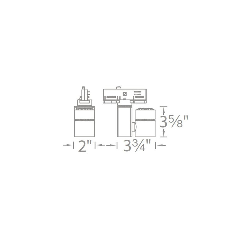 Exterminator II Track Head, Black, Flood, 2700K/85